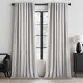 Topfinel Extra Long 120 Inch Blackout Curtains for Large Window Treatment Modern Farmhouse Linen Drapes Sound Proof Drapes Room Divider Ple…
