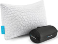 Cooling Pillow Camping Size 1 Pack, Adjustable Bed Pillows for Sleeping, Small Shredded Memory Foam Pillow for Backpacking Hiking…