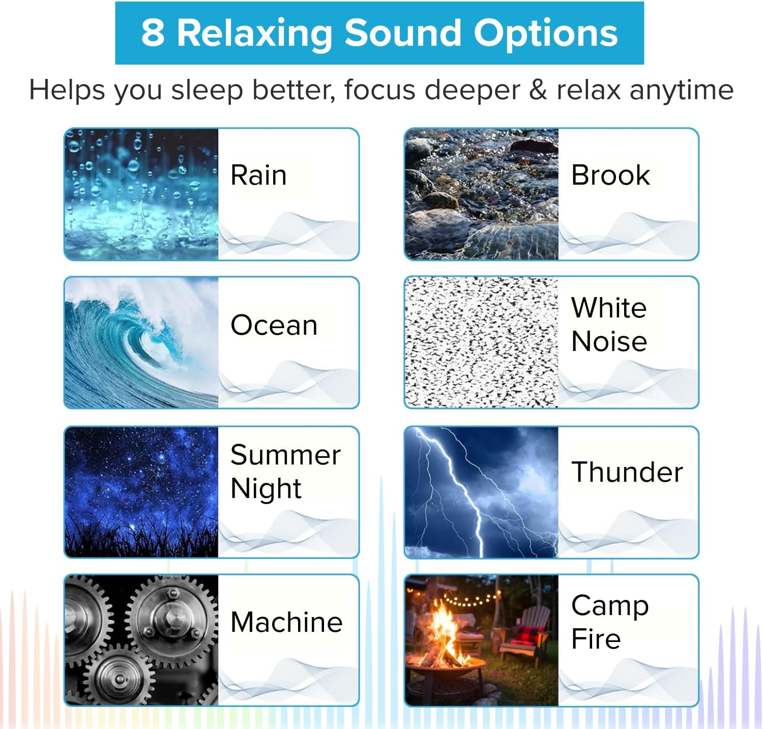 Big Red Rooster White Noise Machine for Sleeping – Baby & Kids Sound Machine with Rain, Nature & Ocean Sounds – Portable Sleep Noise…