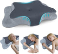 CHxxy Cervical Pillow for Neck, Memory Foam Pillows, Ergonomic Contour Bed Pillow, Soft for Side Sleep Stomach Sleeping and Back Sleepers-…