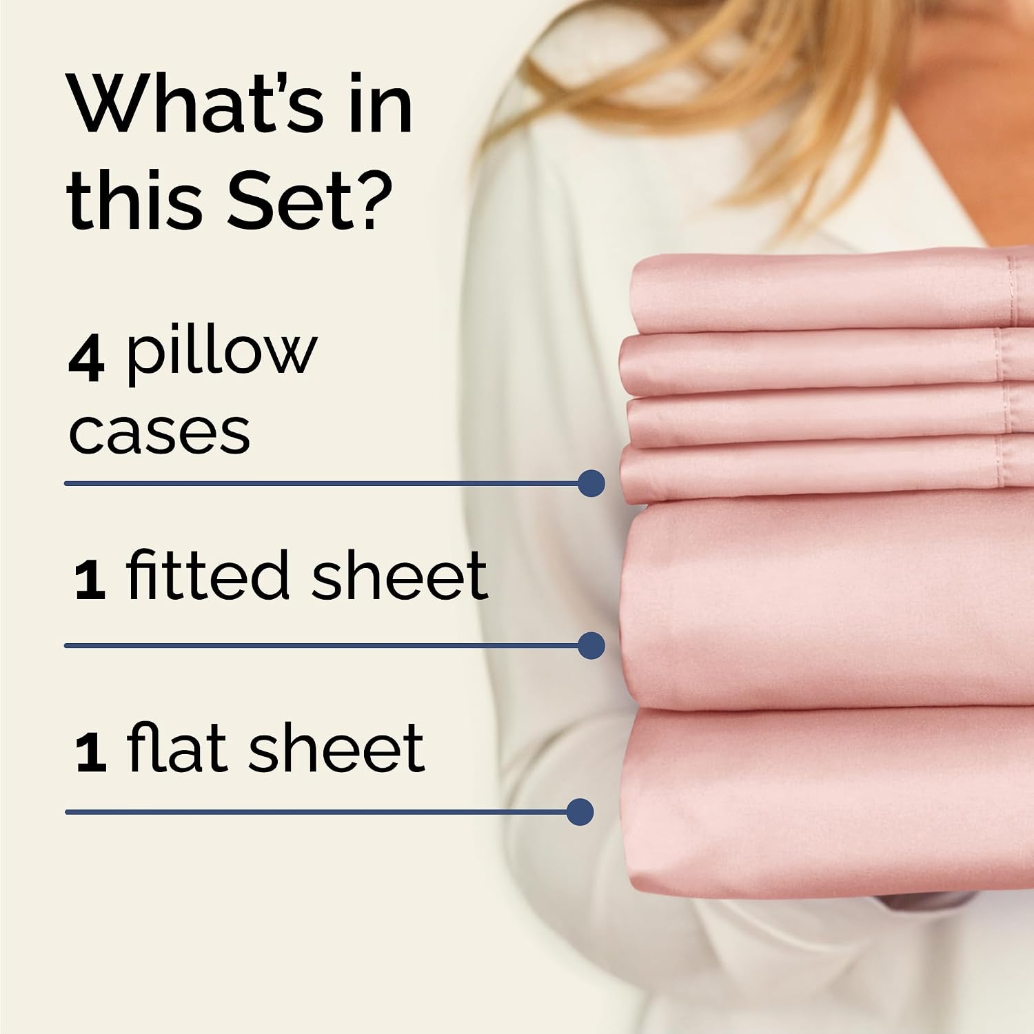 Cal King 6 Piece Sheet Set - Comfy, Breathable & Cooling - Soft Hotel Luxury Bedding for Women, Men, Kids, Teens and Children - 1 Flat &…