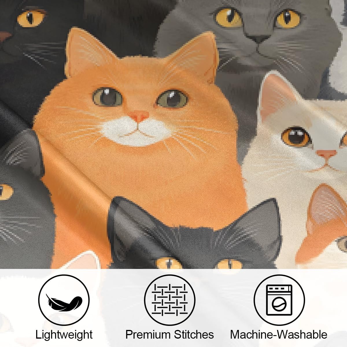 Colorful Animal Cat Satin Pillowcase for Hair and Skin Soft Silk Pillow Cases with Envelope Closure Cooling Pillow Case Slip 15.99 Pillow…