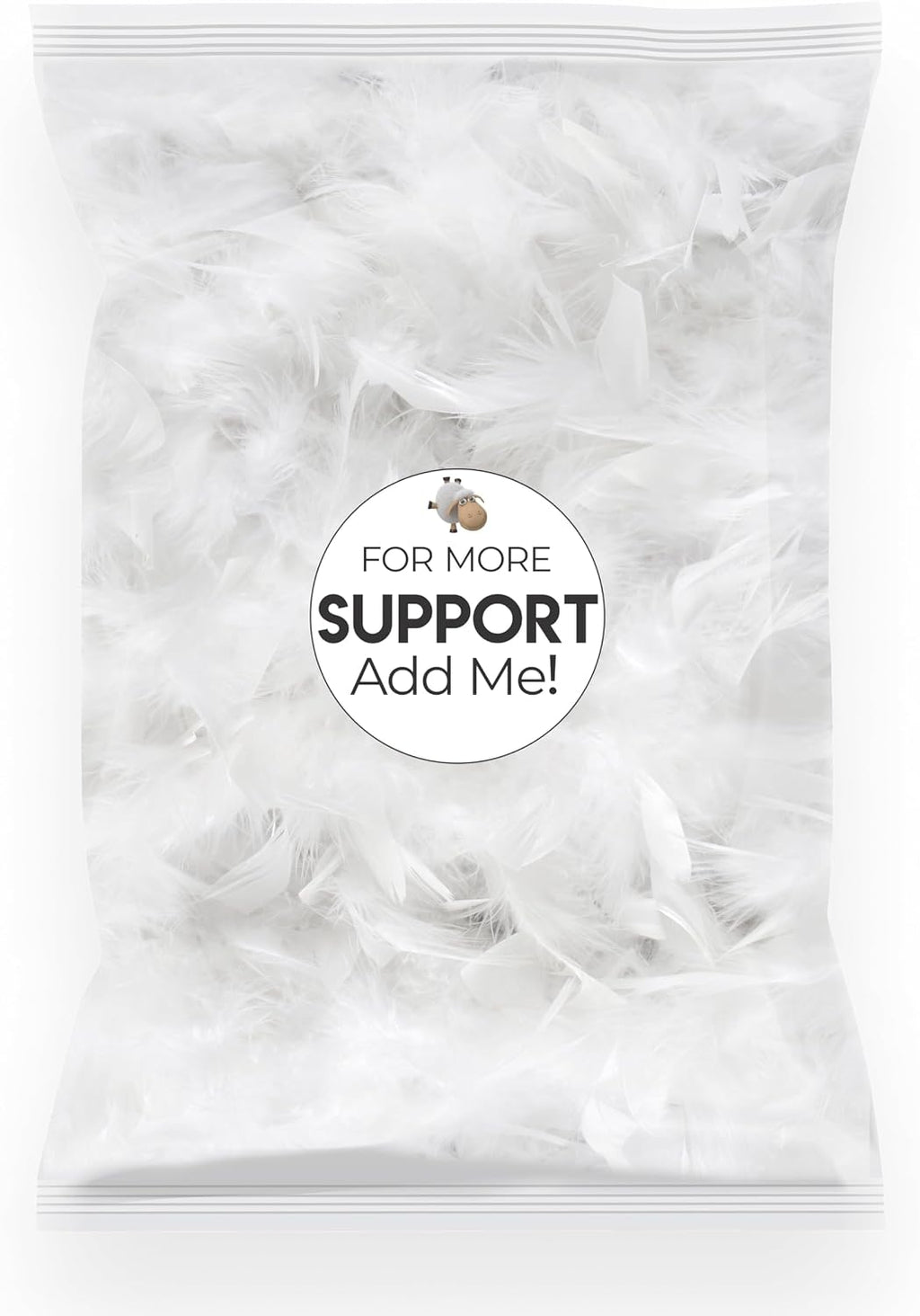 Wife Pillow - 50/50 Feather-Fiberfill, 1 LBS Extra Bag of Stuffing, Hotel Style Blend: White Goose Down Feather w/Siliconized Fiberfill…