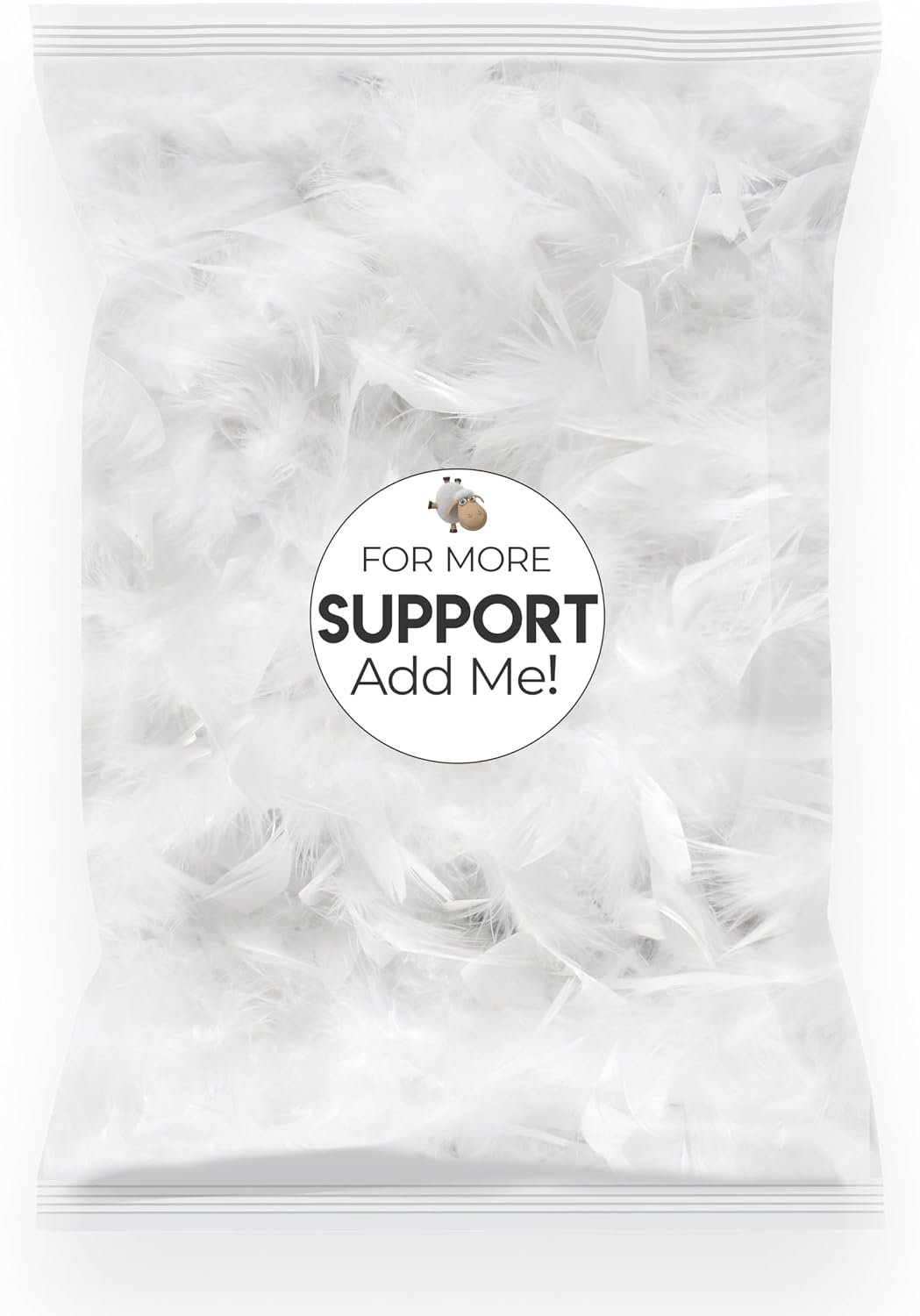 Wife Pillow - 50/50 Feather-Fiberfill, 1 LBS Extra Bag of Stuffing, Hotel Style Blend: White Goose Down Feather w/Siliconized Fiberfill…