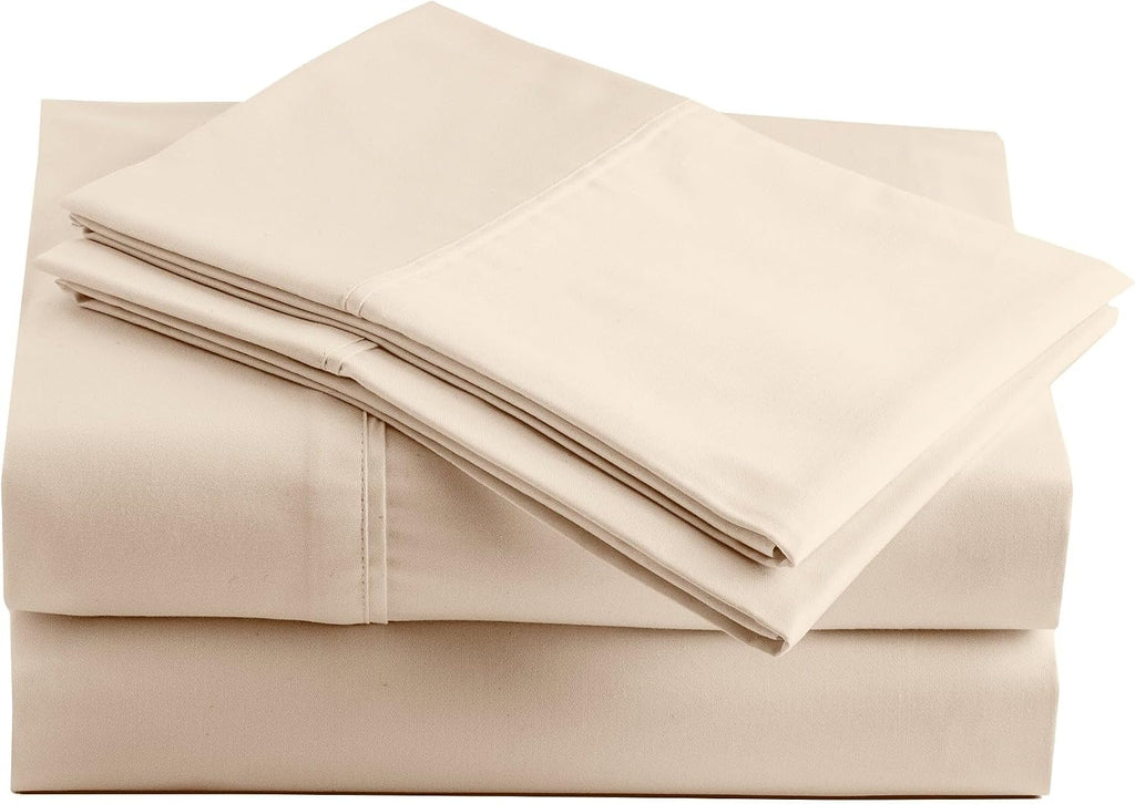 Perupima Peru Pima 415 Thread Count Percal Twin XL Sheet Set - 100% Peruvian Pima Cotton, 3 Piece (Flat, Fitted, 1 Pillowcase) - Cooling, C…
