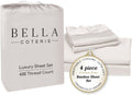 Bella Coterie Luxury Bamboo Viscose Cal King Size Sheet Set | 100% Organically Grown | Ultra Soft | Cooling for Hot Sleepers | 18" Deep…