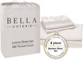 Bella Coterie Luxury Bamboo Viscose King Size Sheet Set | 100% Organically Grown | Ultra Soft | Cooling for Hot Sleepers | 18" Deep…