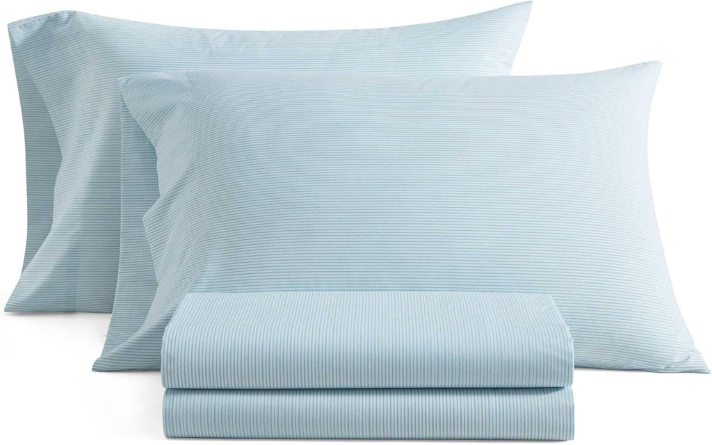 MarthaStewart Martha Stewart - Queen Size Sheets Set, Crisp & Tailored Cooling Sheets w/a Naturally Smooth Cotton Percale Lightweight Feel…