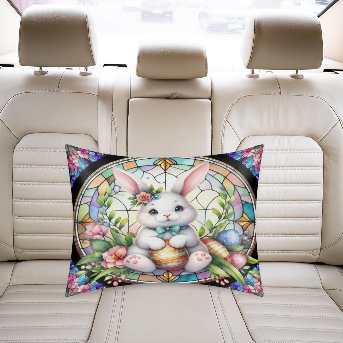 Easter Egg Bunny Satin Pillowcase for Hair and Skin Soft Silk Pillow Cases with Envelope Closure Cooling Pillow Case Slip 15.99 Pillow…