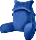 SLIGUY Reading Pillow for Sitting in Bed Couch Adult, Back Pillow with arm Support and Pockets, Adult Back Pillow Bed Chair for Bed Rest…