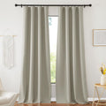 Nicetown Natural Curtains 108" Length for Living Room, Room Darkening Drapes Thermal Insulated Luxury and Thick Window Ceiling Panels for F…