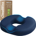 CloudBliss Donut Pillow Seat Cushion for Tailbone and Hemorrhoids, Memory Foam Seat Chair Cushion for Postpartum Pregnancy, Seat Cushions f…