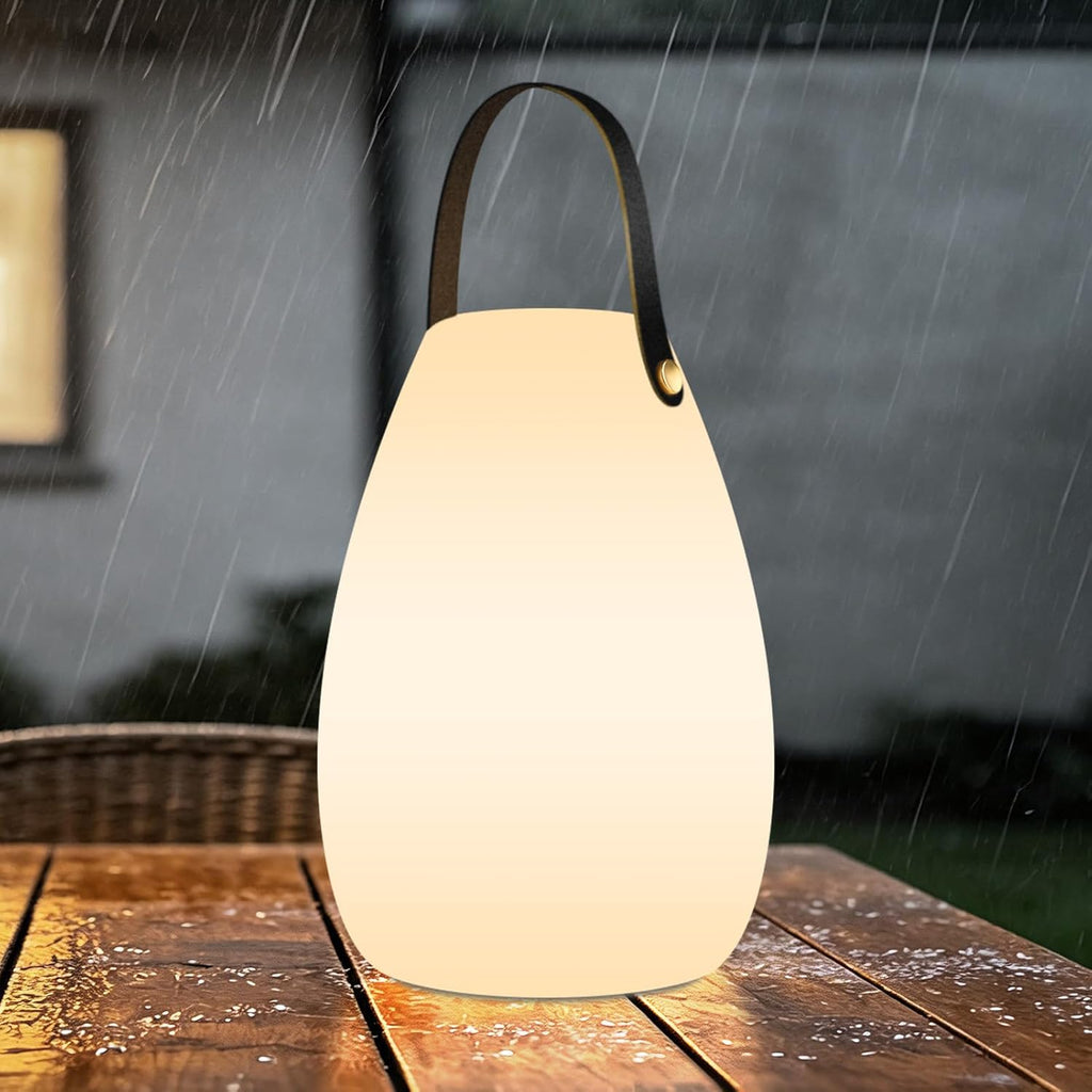 uuffoo Rechargeable Portable Table Lamp, Cordless RGB Lantern with Remote, Decorative LED Night Light, IP44 Waterproof Indoor Outdoor…