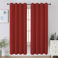 Cucraf Red Blackout Curtains 72 inch Length 2 Panels Set, Room Darkening Drapes for Living Room Bedroom, Thermal Insulated Light Blocking G…