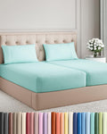 Split King Size 5 Piece Sheet Set - Comfy Breathable & Cooling Sheets - Hotel Luxury Bed Sheets for Women & Men - Deep Pockets, Easy-Fit…