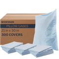 McKesson Disposable Pillow Case Covers [300 Count] Bulk Pillowcase, Single-Use for specialized Hospital Travel, Standard Size, Blue, 21…