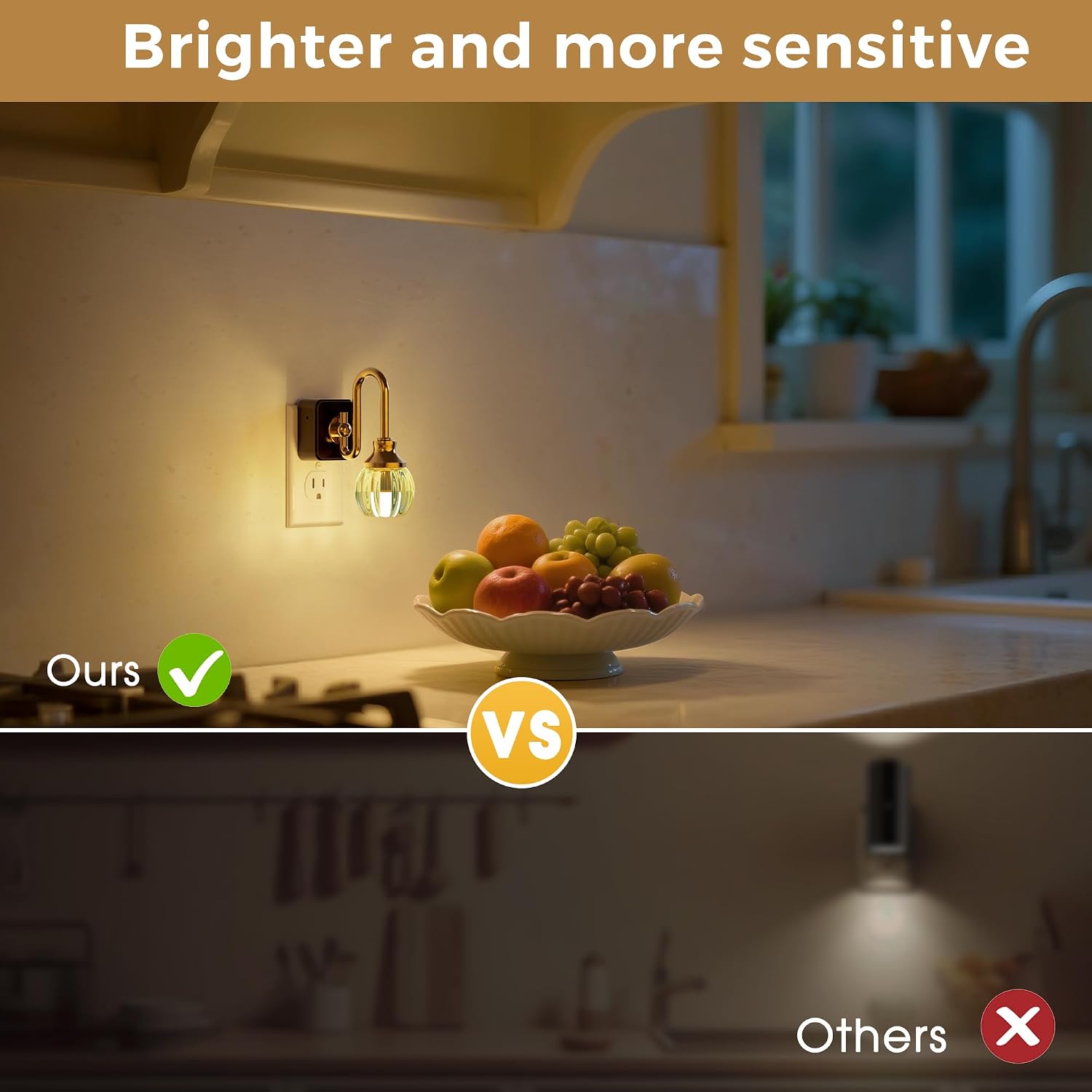 L LOHAS LED Night Lights Plug into Wall, 3000K Soft White LED, Floral Night Lights with Dusk to Dawn Sensor, 0-100lm Adjustable…