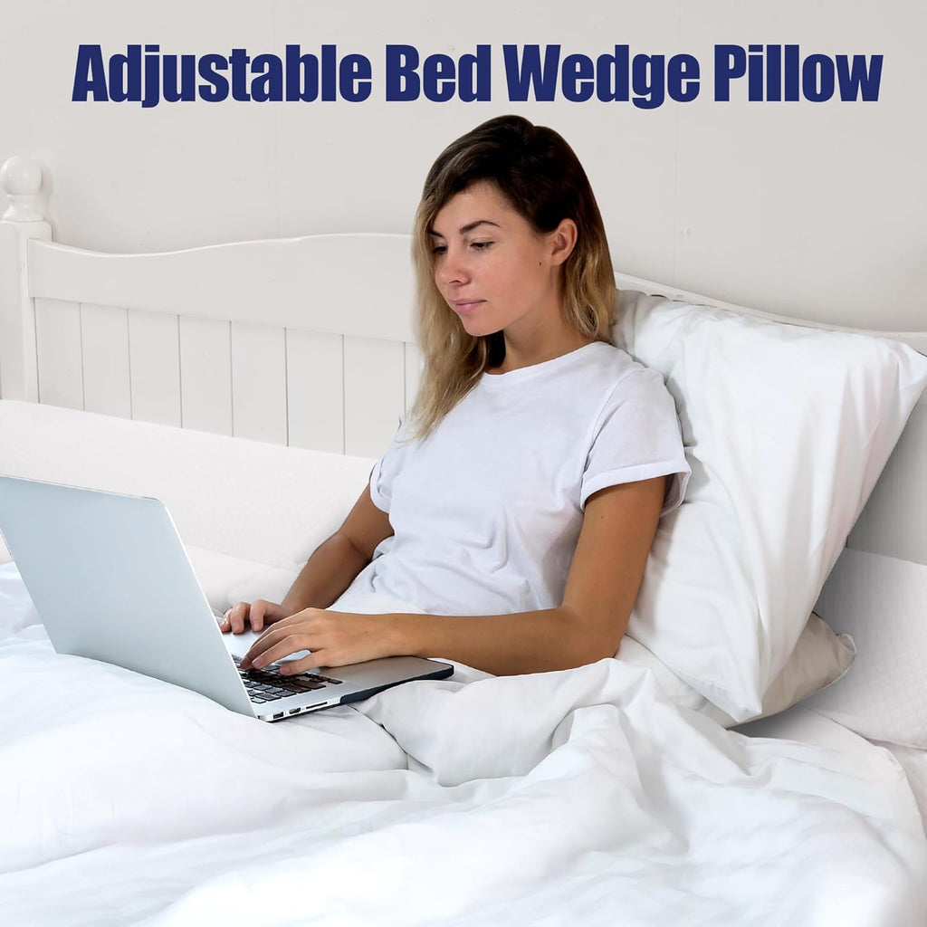 HOMBYS Wedge Pillow Headboard for Bed Gap, Foldable Bed Wedge Gap Filler King Size, Matterss Gap Filler, Multi Functional Bed Crack Pillow…