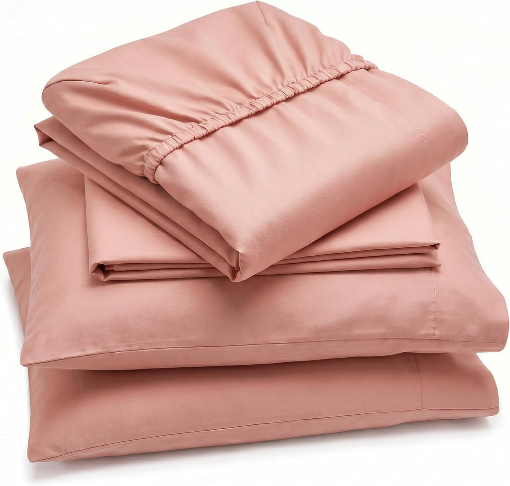 Perupima Peru Pima 415 Thread Count Percal Full Sheet Set - 100% Peruvian Pima Cotton, 4 Piece (Flat, Fitted, 2 Pillowcases) - Cooling, Cri…