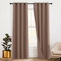 Rybhome RYB HOME 3-in-1 Soundproof Curtains with Detachable Felt Liner, 100% Blackout Thermal Insulated Living Room Curtains, Draft Block D…