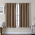 Gwine Brown Blackout Curtains for Bedroom 54 Inches Long, Thermal Insulated Room Darkening Curtains for Living Room Each 40" Wx54 L, 2…