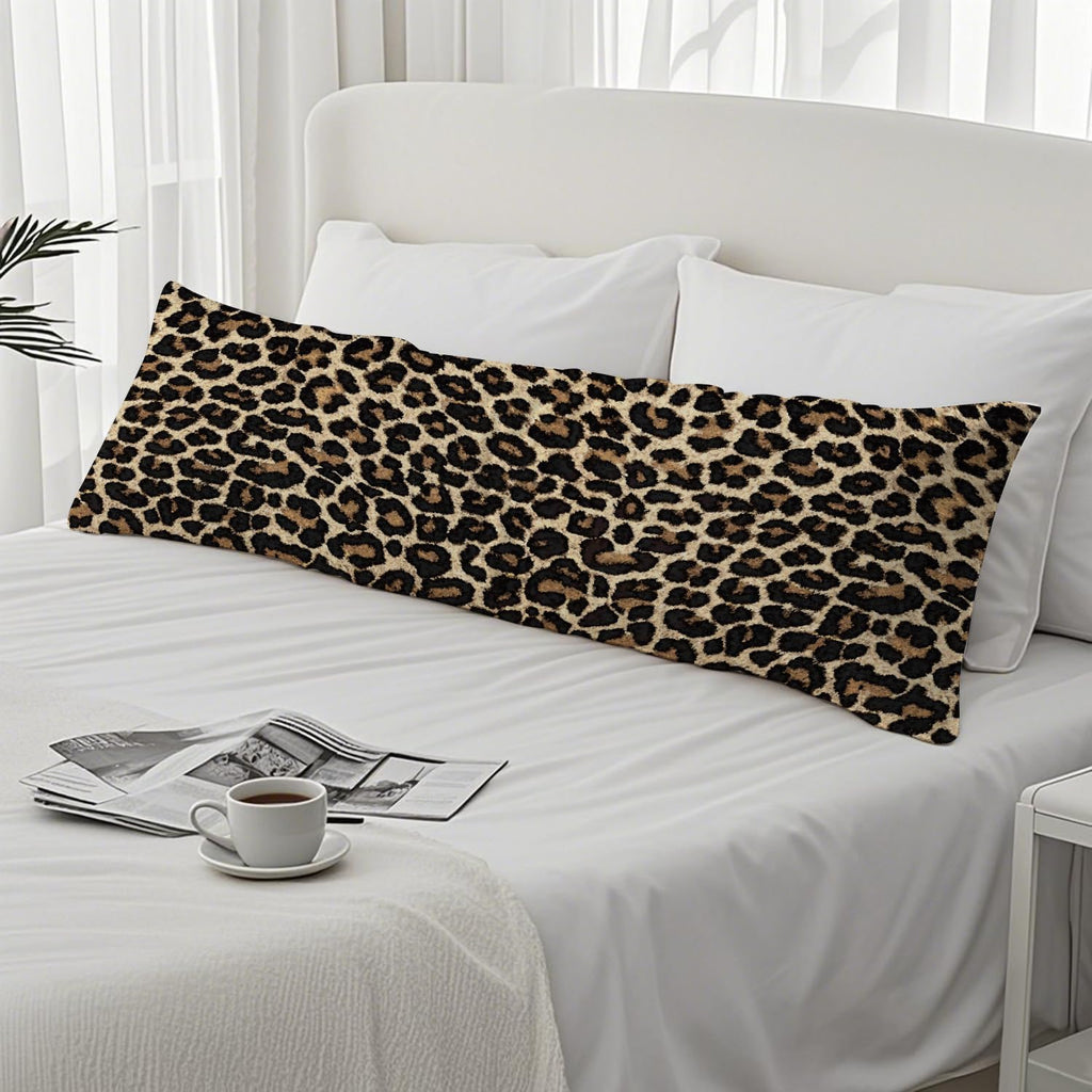 Leopard Print 20x54 Body Pillow Cover, Cheetah Print Room Decor, Trendy Girly Room Decor, Wildlife Animal Skin Theme Cheetah Decorative…