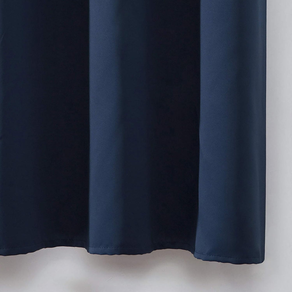Lemomo Navy Blue Thermal Blackout Curtains/42 x 72 Inch/Set of 2 Panels Room Darkening Curtains for Bedroom 72 Inch Blue