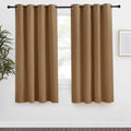 NICETOWN Gold Brown Curtain 68 inch Long, 1 Panel, W55 x L68, Grommet Blackout Thermal Insulated Room Darkening Sound Reducing Window…