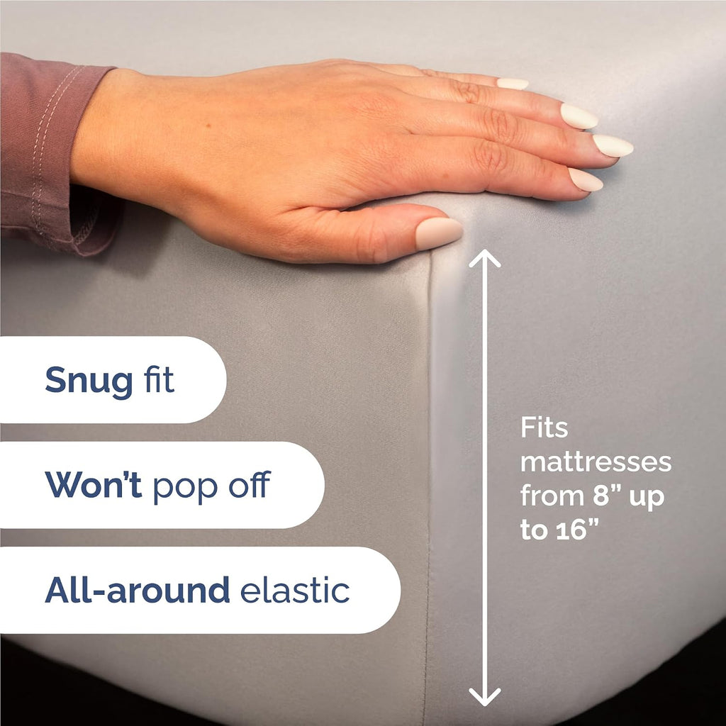 Full 6 Piece Sheet Set - Comfy, Breathable & Cooling - Hotel Luxury Bedding for Women, Men, Kids, Teens & Children - 1 Flat & 1 Fitted…