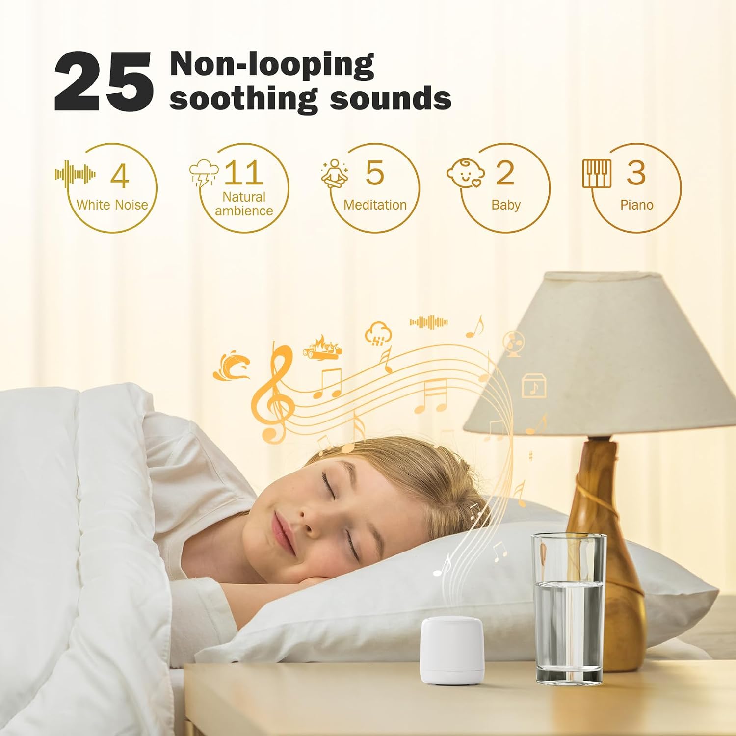 Paussion White Noise Machine | Paussion Long-Lasting Fast Charging Portable Travel Mini Sound Machine with 25 Soothing Sounds for Adults, K…