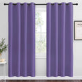 Nicetown Lilac Purple Blackout Curtains 78" Long, 55" Wide, 2 Pieces for Office, Dining, Guest Room - Sound Reducing, Heat and Cold Block P…