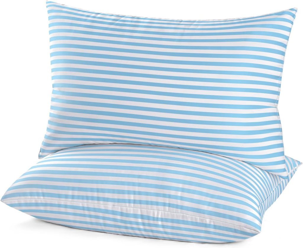 EIUE Bed Pillows for Sleeping 2 Pack Queen Size, Super Soft Down Alternative Microfiber Filled Pillows, Pillows for Side and Back…
