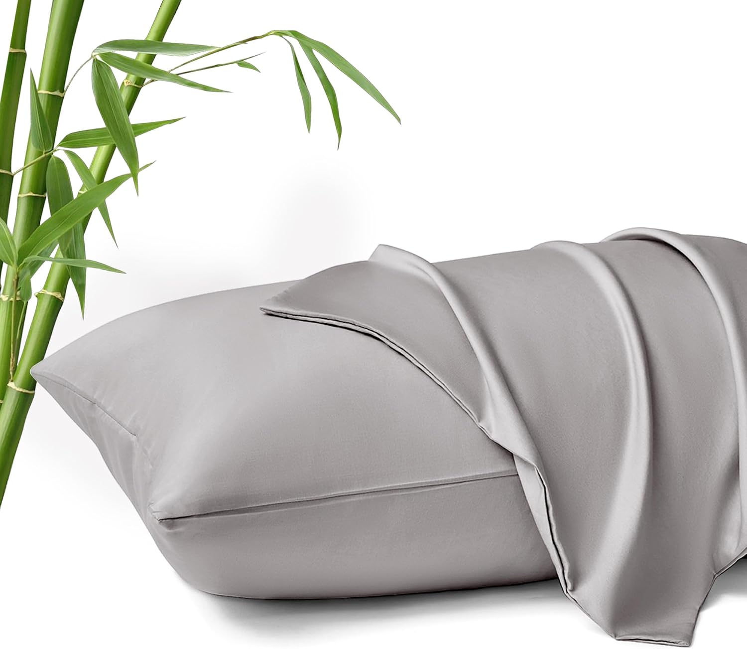MR&HM Pillow Cases Standard Size, Cooling Pillow Case for Hot Sleepers 20"x26", Breathable & Moisture Wicking, Soft Envelope Pillowcas…