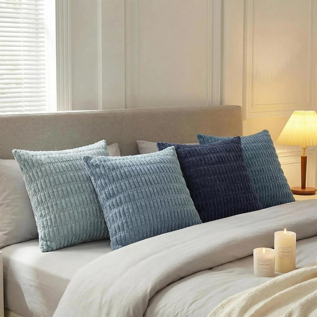 Fancy Homi 4 Packs Decorative Throw Pillow Covers for Living Room Couch Bed, Modern Farmhouse Boho Home Décor Accent Cushion Case, 16" x…