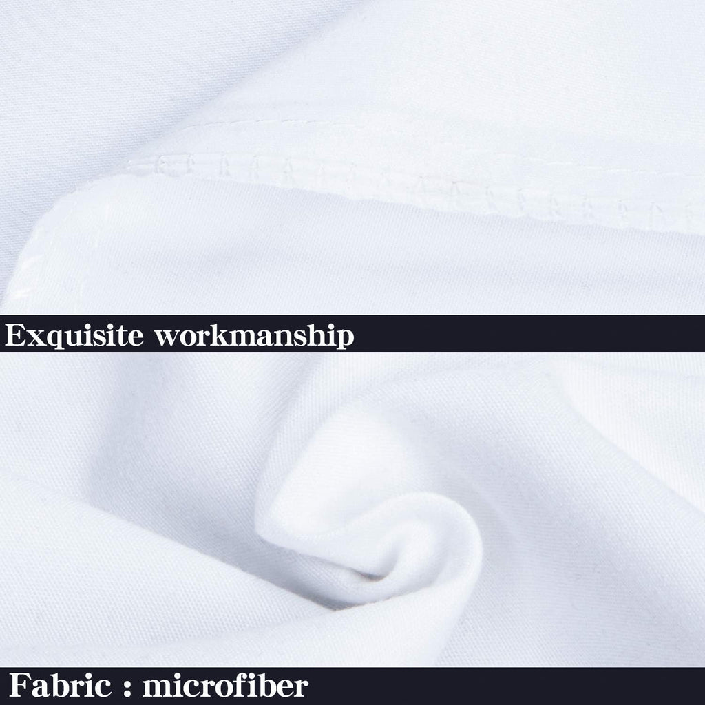Ntbay Standard Pillowcase Set - 2 Pack Brushed Microfiber 20x26 Pillowcases - Soft, Wrinkle-Free, Fade-Resistant, Stain-Resistant, White Pi…