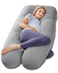 Meiz Pregnancy Pillows, Cooling Silky Pregnancy Pillows for Sleeping, 60" Full Body Maternity Pillow for Tall Pregnant Woman with Cooling S…