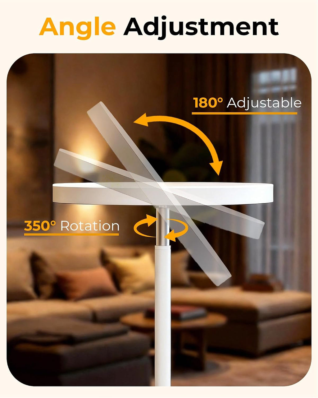 LED Floor Lamps, 2800Lm Standing Lamp Remote & Foot Switch with 1H Timer, 2700-6500K Stepless Dimmable Modern Pole Light for Bedroom…