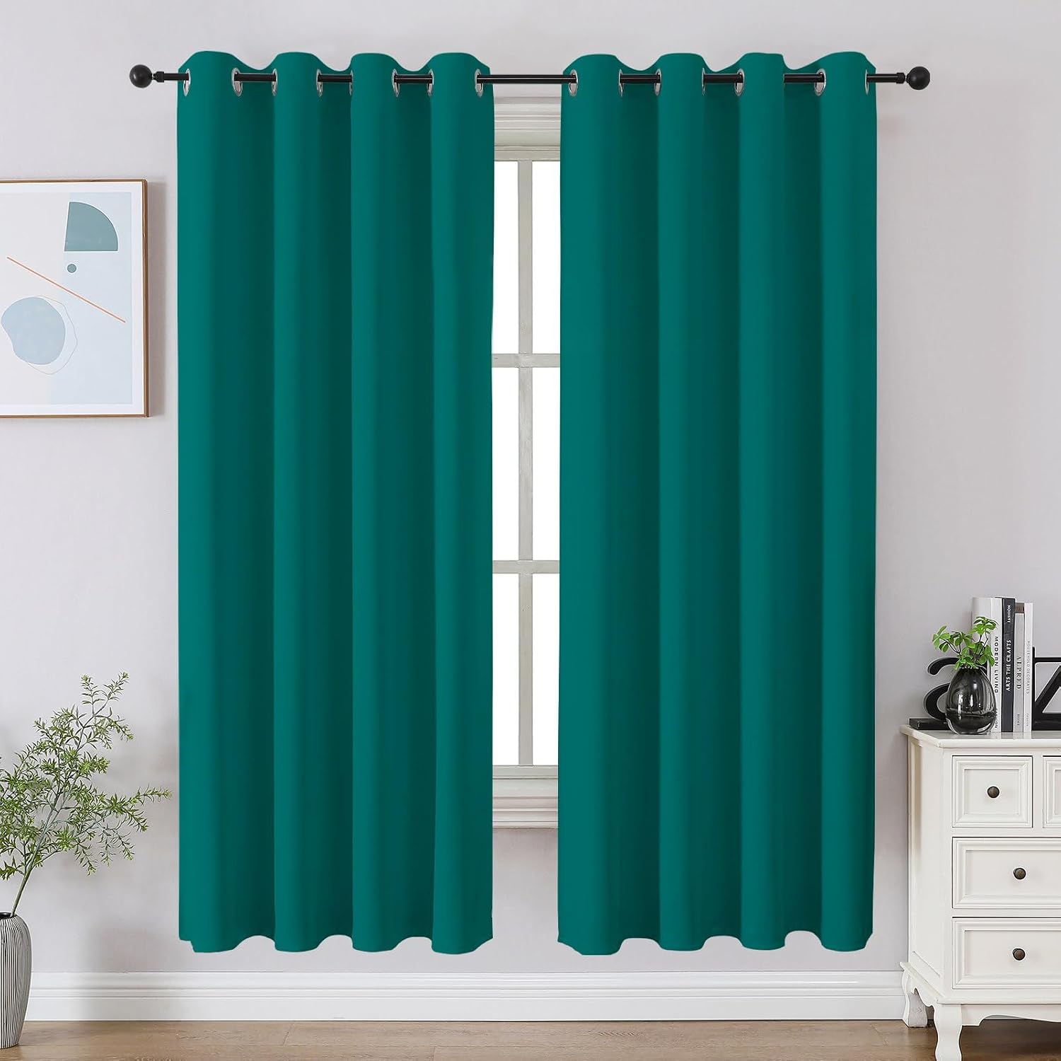 CUCRAF Blackout Curtains for Bedroom, Thermal Insulated Room Darkening Grommet Window Curtains & Drape