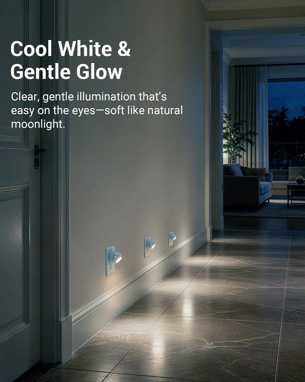 DEWENWILS Plug in Night Lights into Wall, Dusk to Dawn Sensor, 360° Rotating, Directional LED Nightlights for Kids, Nursy, Hallway…