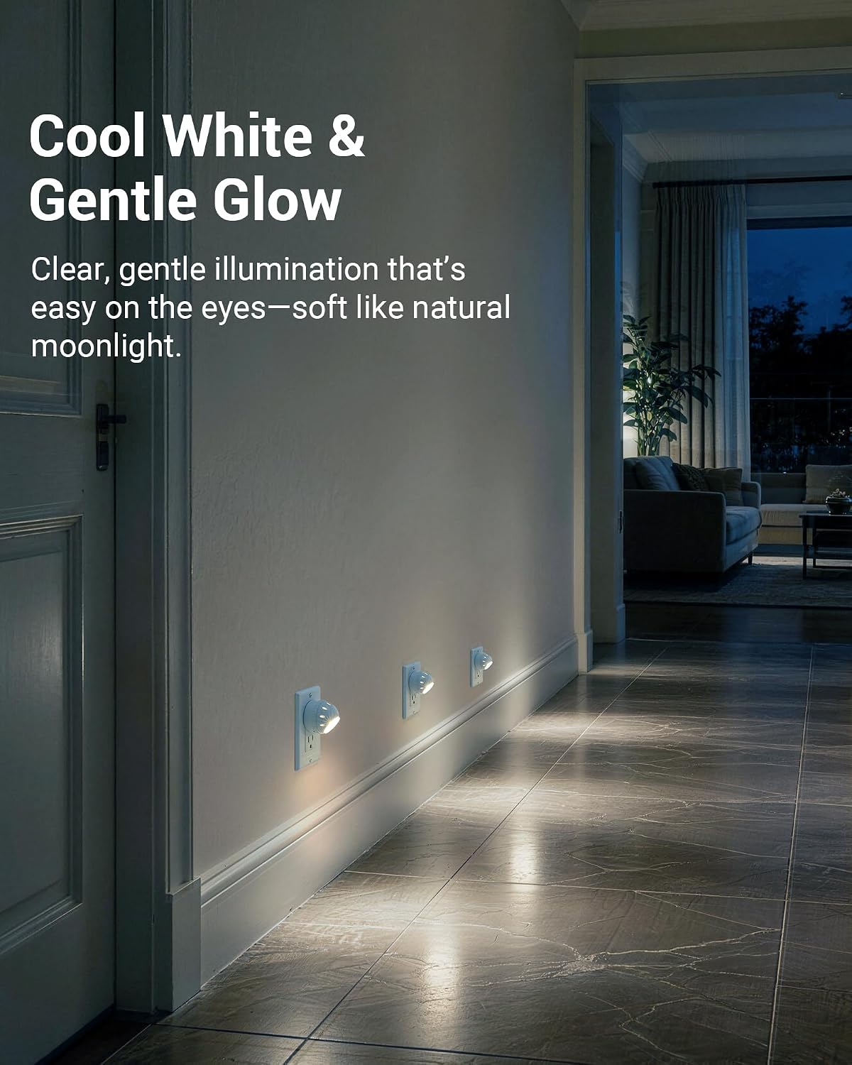 DEWENWILS Plug in Night Lights into Wall, Dusk to Dawn Sensor, 360° Rotating, Directional LED Nightlights for Kids, Nursy, Hallway…