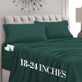 MocassiLuxuryBedding Mocassi Twin XL Size 4-Piece Bed Sheet Set - 1800 Hotel Quality Microfiber 18-24 Inches Extra Deep Pocket Fitted Sheet…