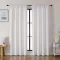 Gwine Ivory Curtains for Bedroom 72 Inches Long - Thermal Insulated Noise Reducing Window Curtain Panels, Solid Light Filtering Curtain…