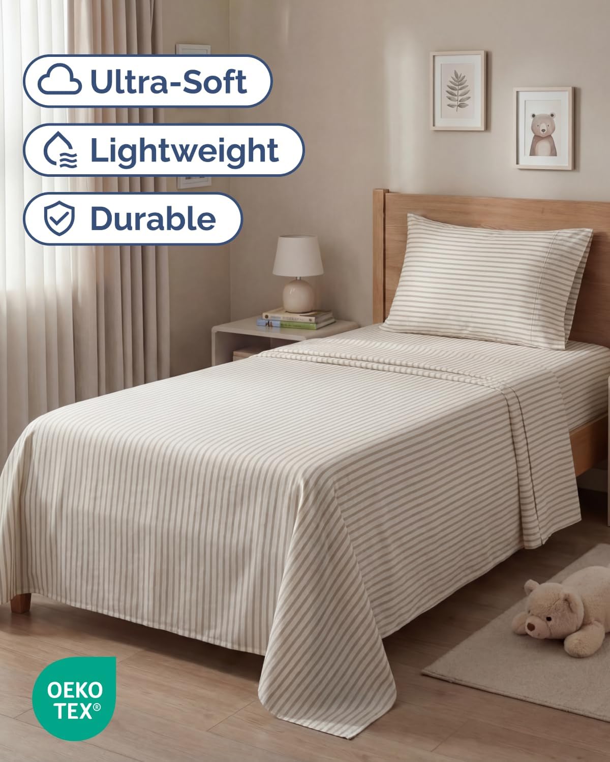 Twin Size 3 Piece Sheet Set - Comfy Breathable & Cooling Sheets - Hotel Luxury Bed Sheets for Women & Men - Deep Pockets, Easy-Fit, Soft…
