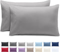 BareHome Bare Home Microfiber Pillow Cases - Queen Size Set of 2 - Cooling Pillowcases - Double Brushed - easy maintenance - Envelope…