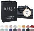 Bella Coterie Luxury Bamboo Viscose King Size Sheet Set | 100% Organically Grown | Ultra Soft | Cooling for Hot Sleepers | 18" Deep…