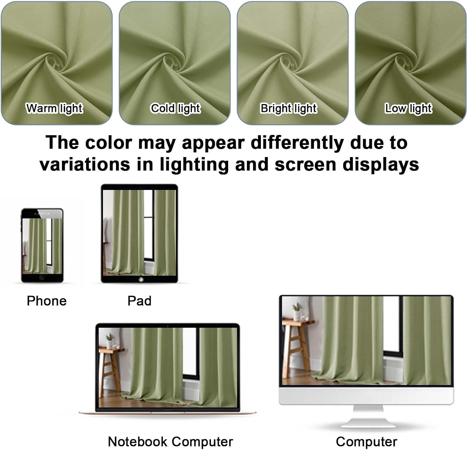 Gwine Blackout Curtains for Living Room 63 Inch Long, Thermal Insulated Window Treatment Black Out Curtains for Bedroom Decor with Rod…