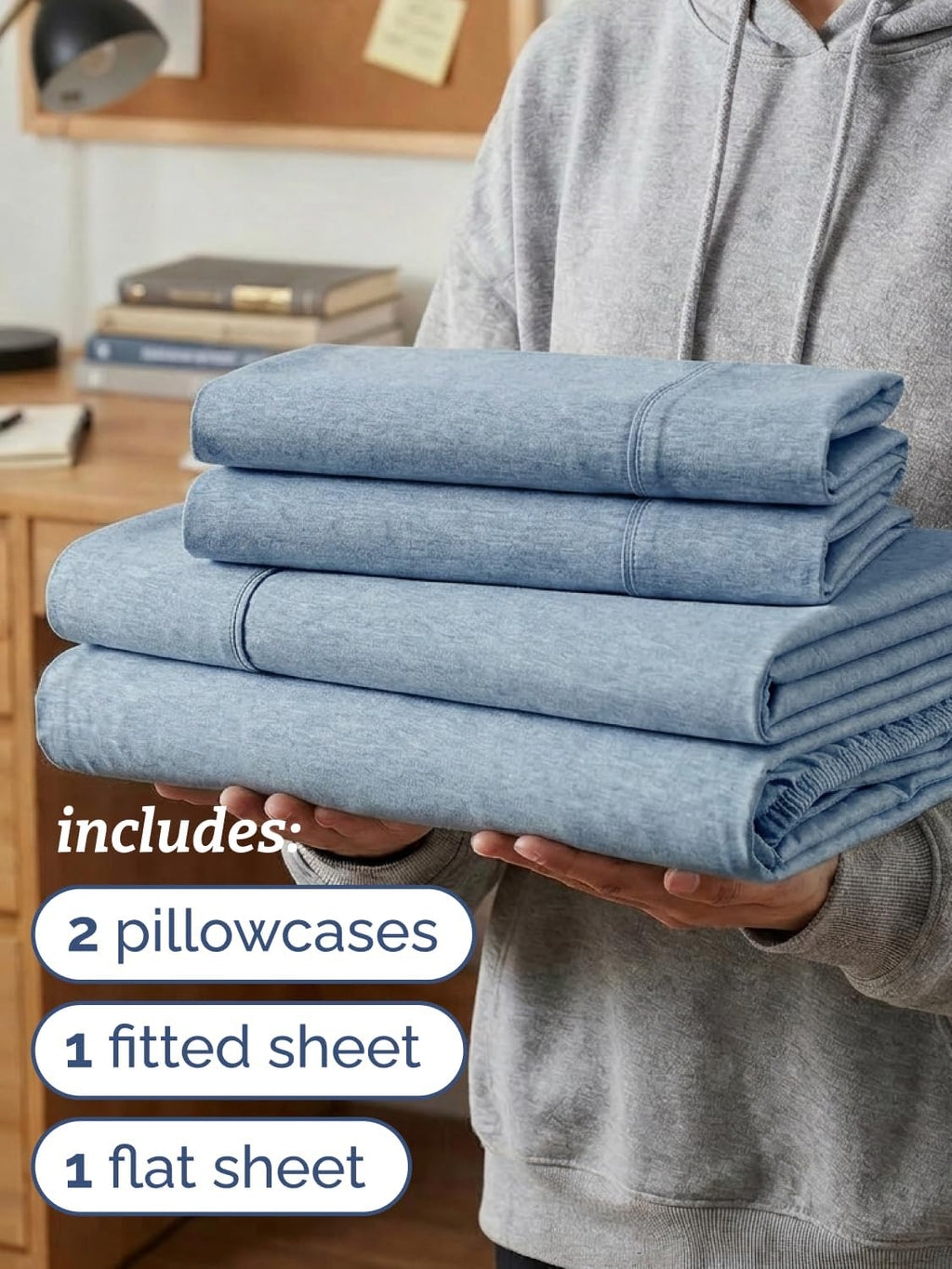 Twin XL 4 Piece Sheet Set - Comfy, Breathable & Cooling - Soft Hotel Luxury Bedding for Women, Men, Kids, Teens & Children - 1 Flat & 1…