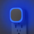 YUNLEX 2 Pack Plug in Dimmable Night Light, Blue Nightlight, Auto Dusk to Dawn Sensor, LED Night Light, Soft Glow, Diffused Light for…