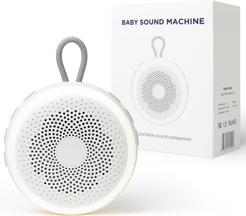 LittleHippo White Noise Machine | Portable Sound Machine for Babies, Kids, Adults | Sleep Soother | 19 Soothing Sounds | Long Battery…
