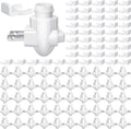 Tuanse 80 Sets Plug in Night Light Module White Night Light Base with Shade Mounting Clip Plastic Lights Rotating Base for Making Your…